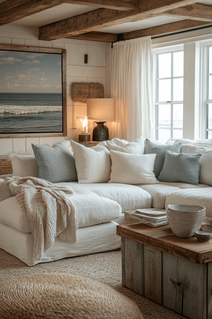 coastal farmhouse decor
