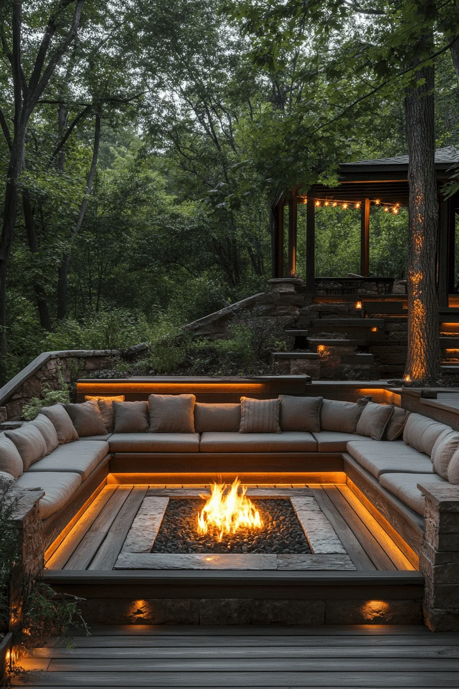 29 Backyard Fire Pit Ideas Lounge Areas For A Peaceful Glowing Escape backyard fire pit ideas lounge areas