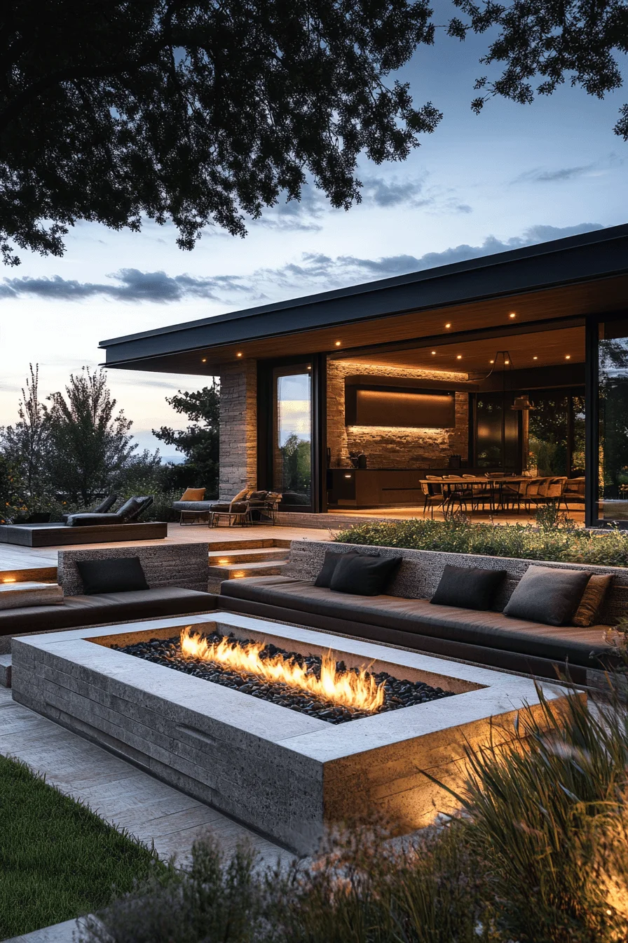 29 Backyard Fire Pit Ideas Lounge Areas For A Peaceful Glowing Escape backyard fire pit ideas lounge areas