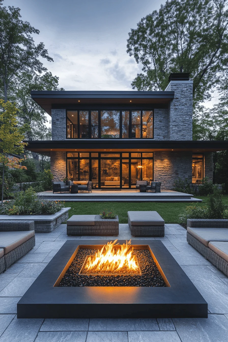 29 Backyard Fire Pit Ideas Lounge Areas For A Peaceful Glowing Escape backyard fire pit ideas lounge areas