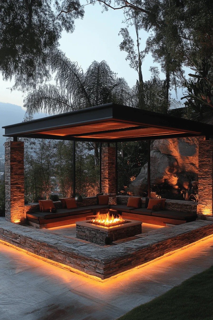 29 Backyard Fire Pit Ideas Lounge Areas For A Peaceful Glowing Escape backyard fire pit ideas lounge areas