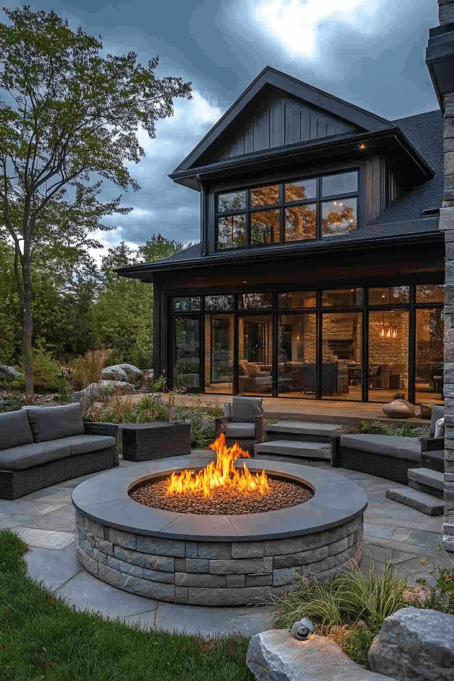 29 Backyard Fire Pit Ideas Lounge Areas For A Peaceful Glowing Escape backyard fire pit ideas lounge areas