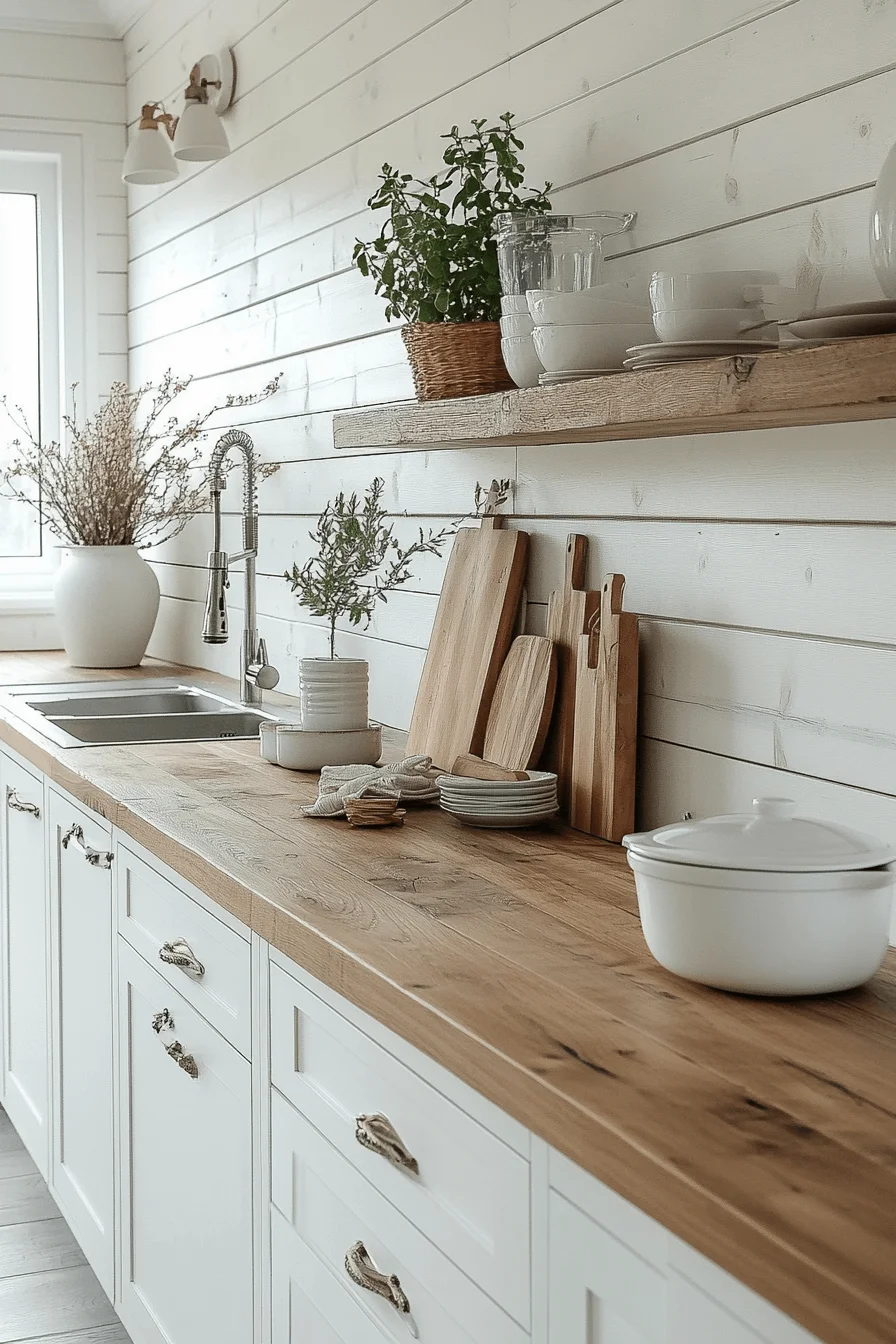 29 Shiplap Backsplash Ideas For A Warm Cheerful Kitchen Refresh shiplap backsplash ideas
