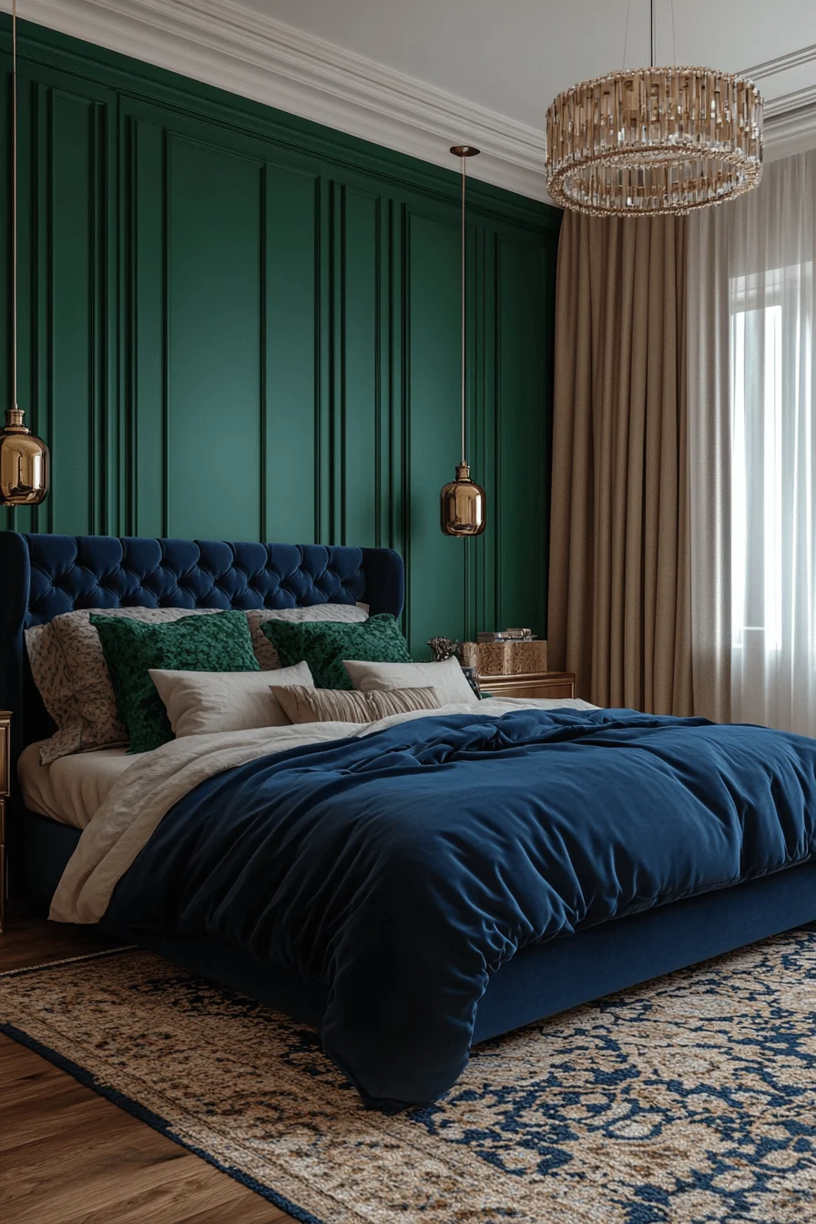 jewel tone bedroom
