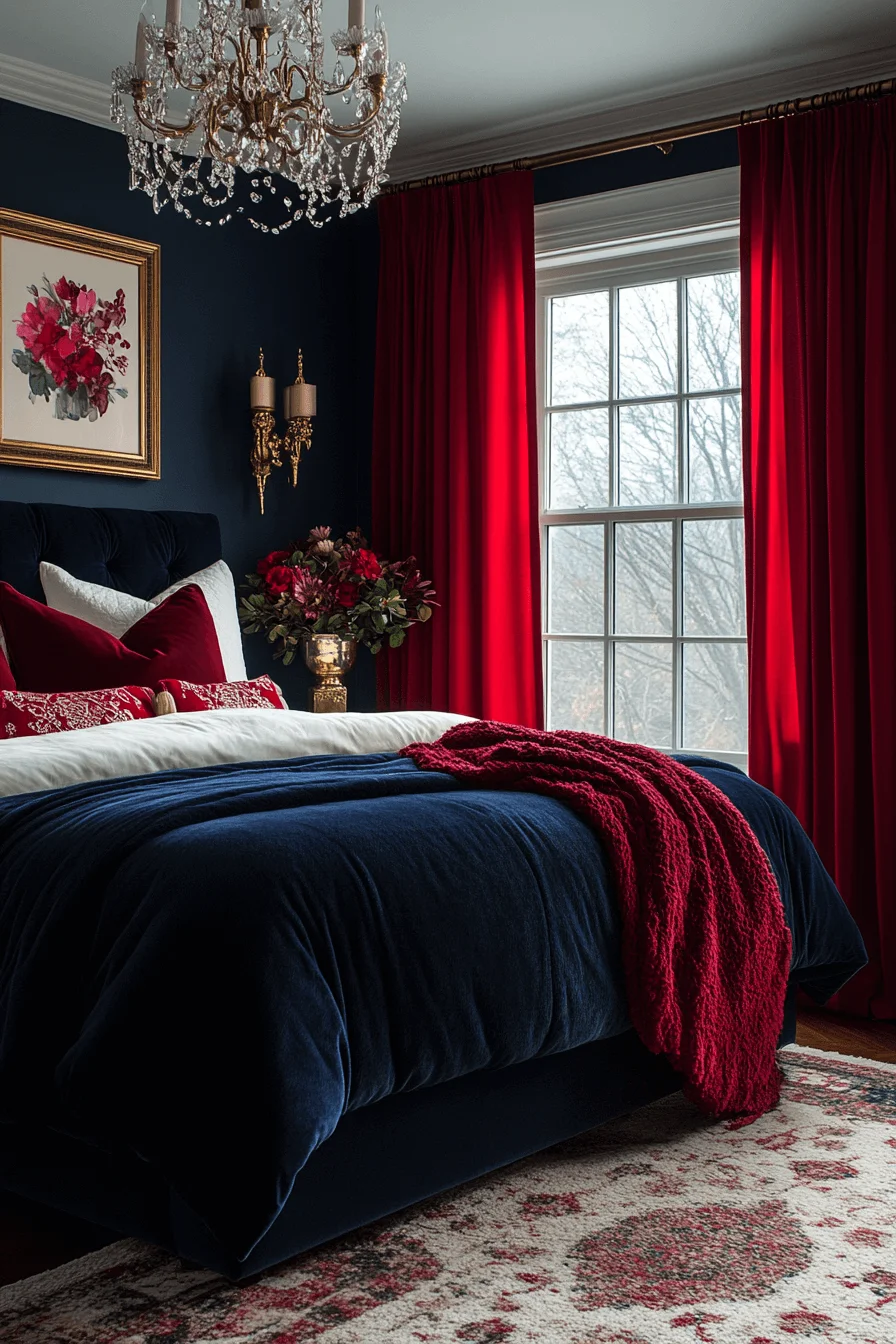 jewel tone bedroom