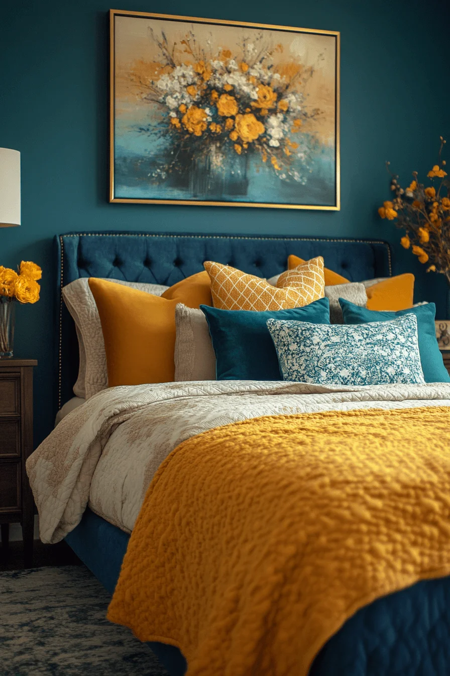 jewel tone bedroom
