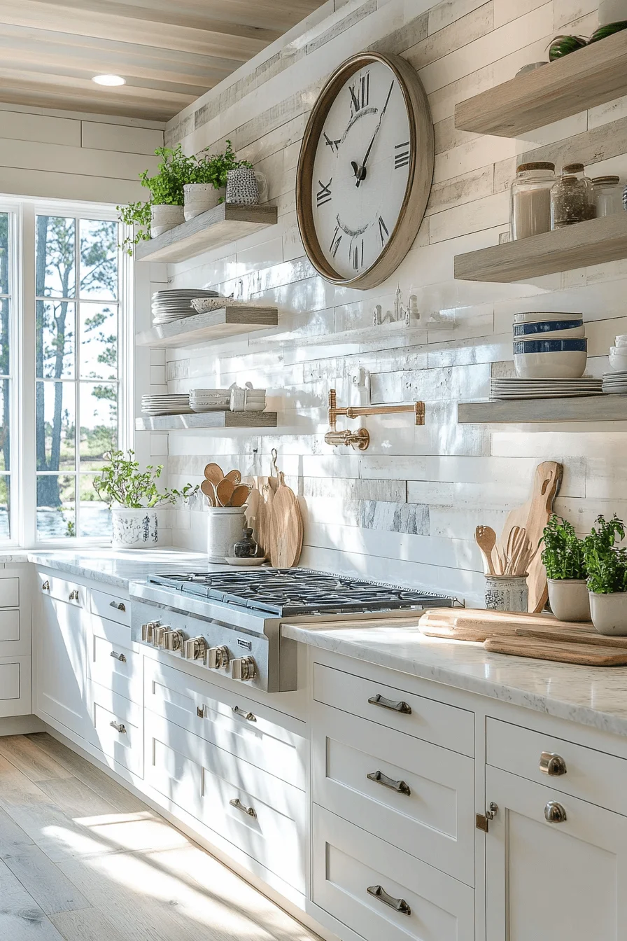 stone backsplash kitchen