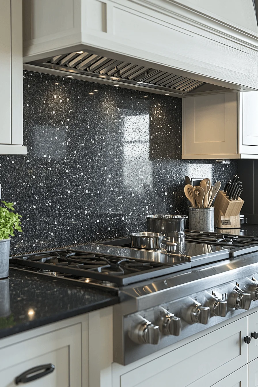 stone backsplash kitchen