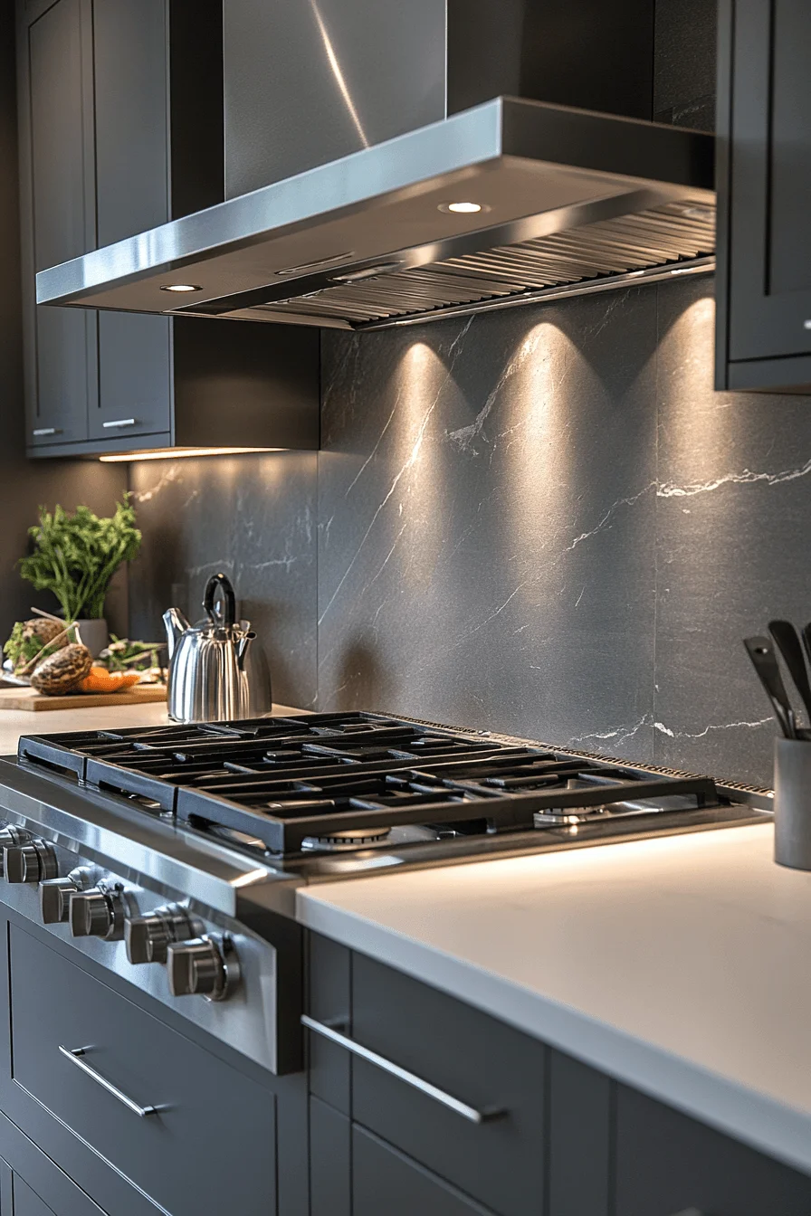 stone backsplash kitchen