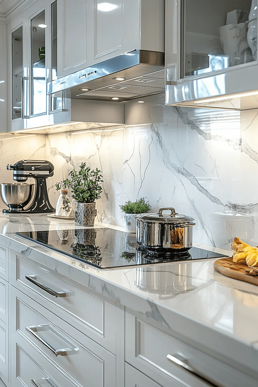 stone backsplash kitchen