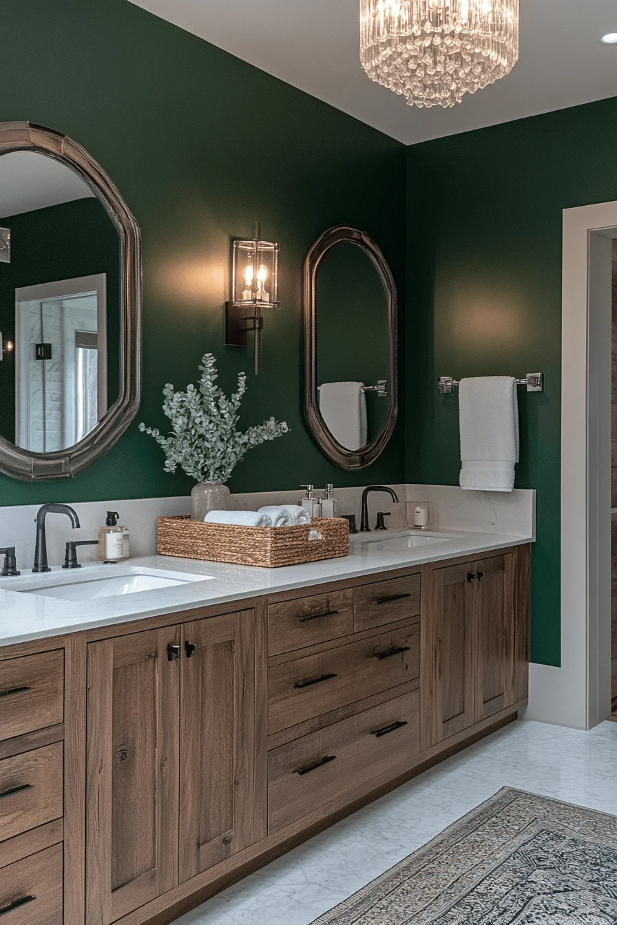 jewel tone bathroom