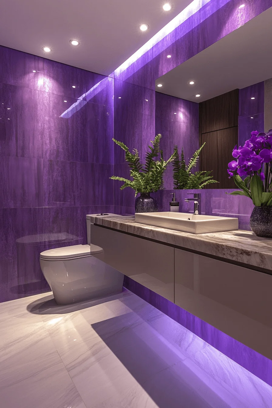 jewel tone bathroom