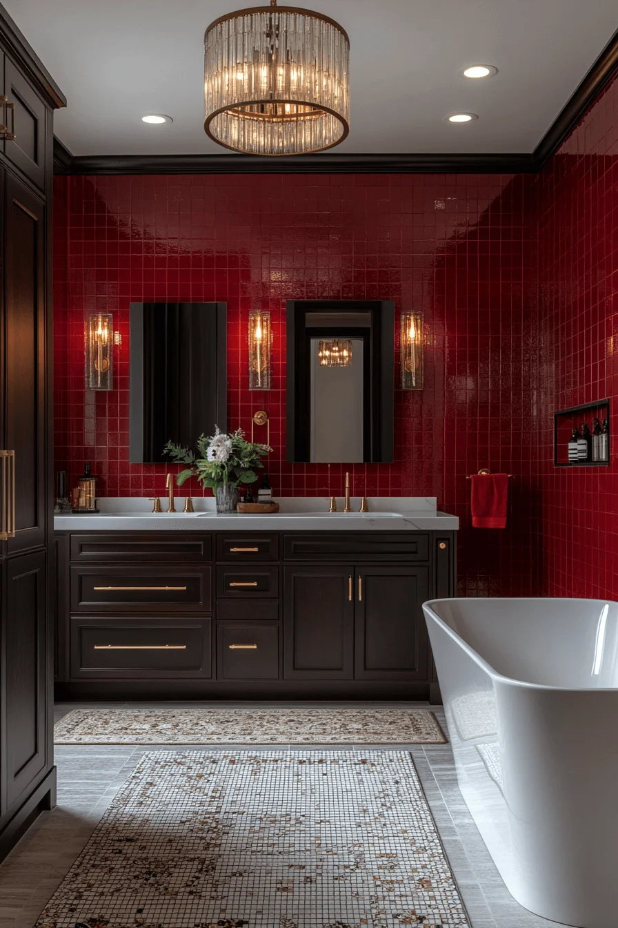 jewel tone bathroom