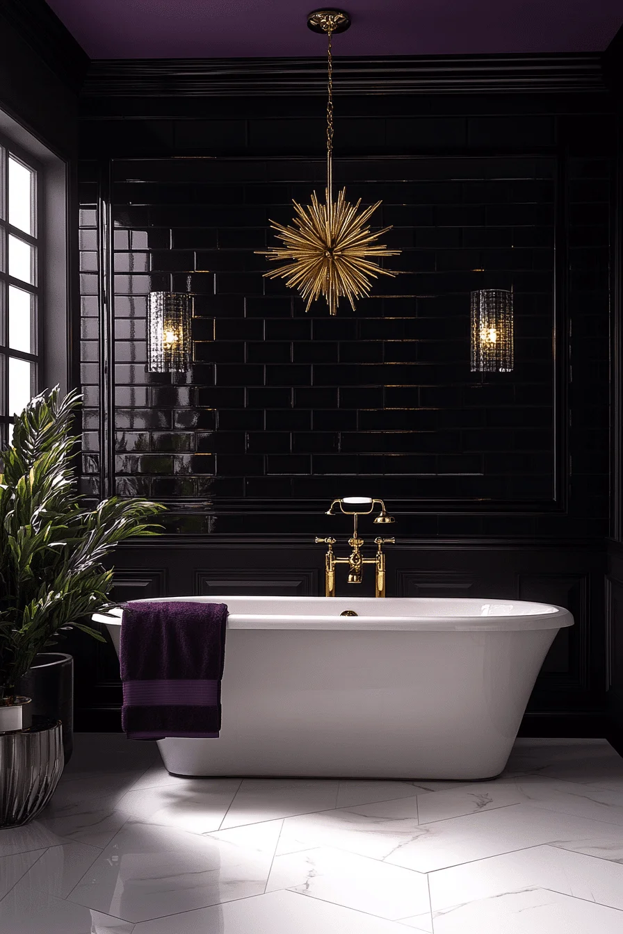 jewel tone bathroom