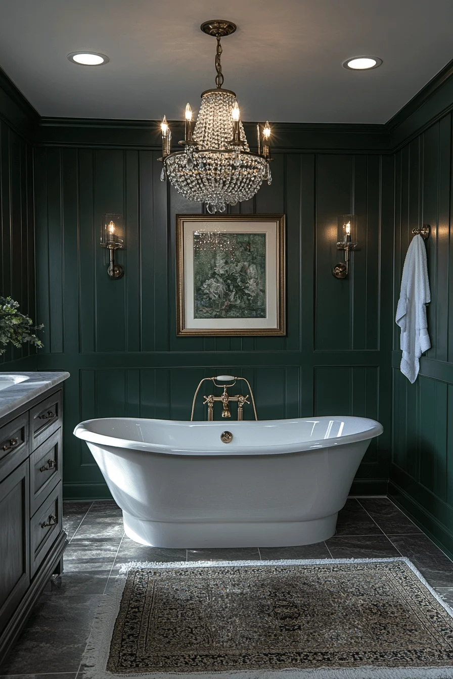 jewel tone bathroom