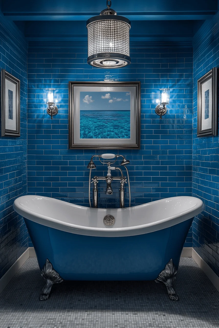 jewel tone bathroom
