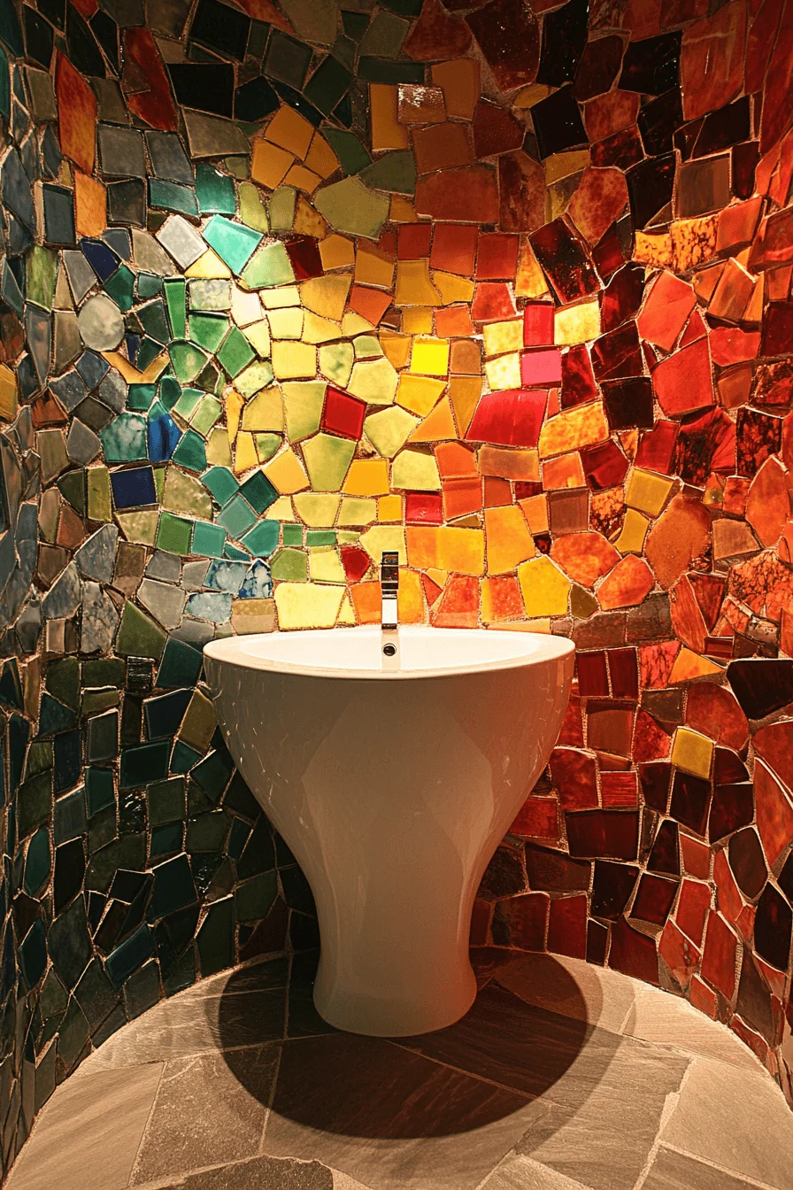 jewel tone bathroom
