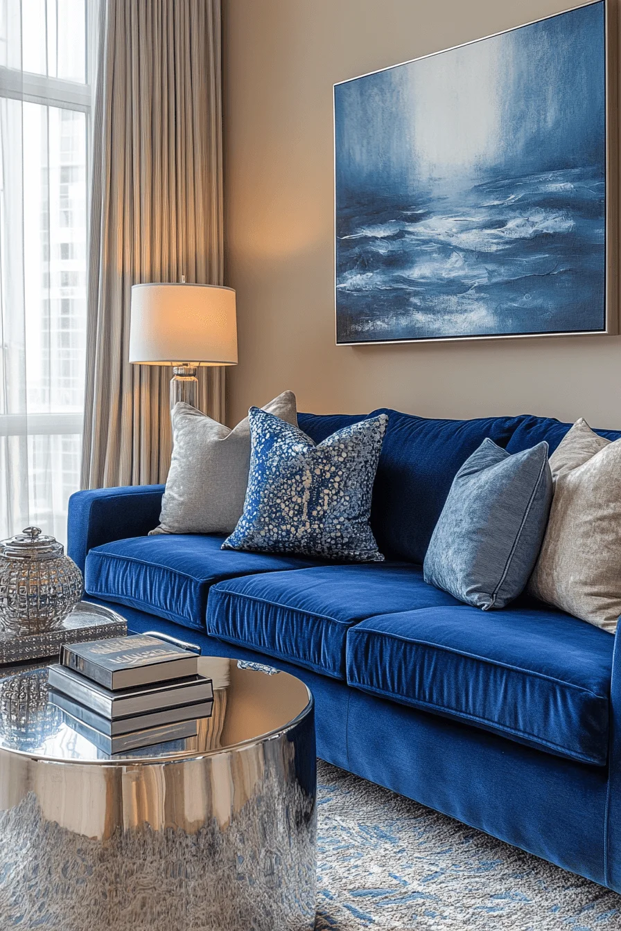 jewel tone living room