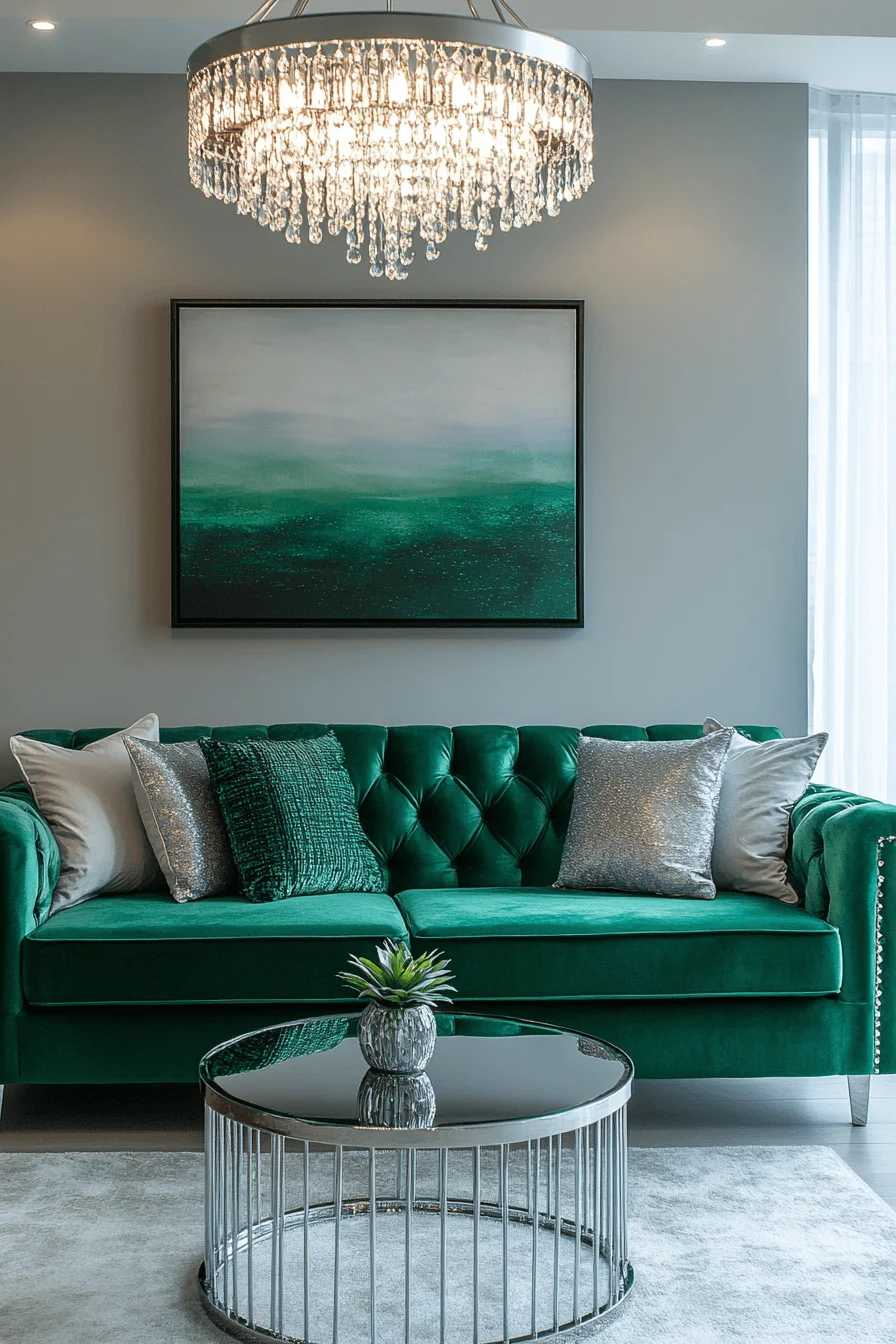 jewel tone living room