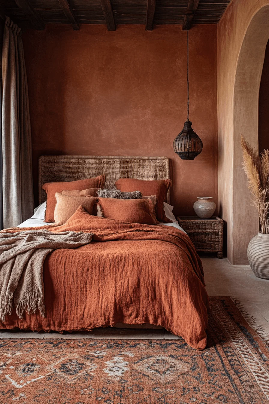 Terracotta Boho Bedroom Ideas