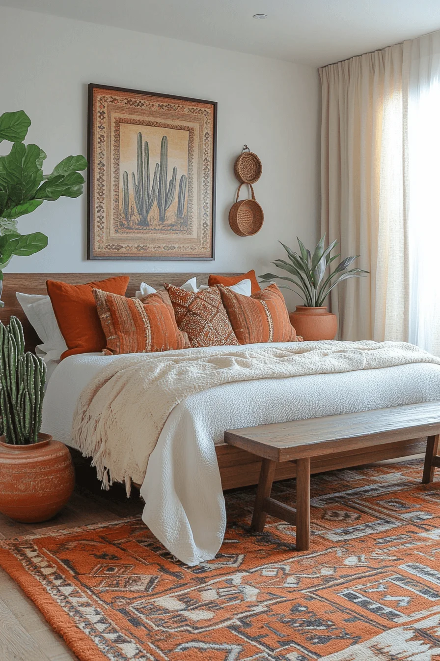 Terracotta Boho Bedroom Ideas