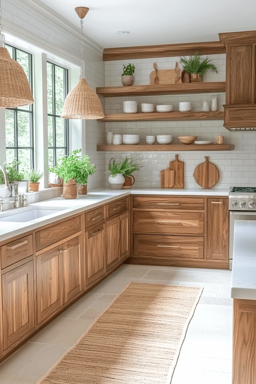 Dark Walnut Kitchen Cabinets