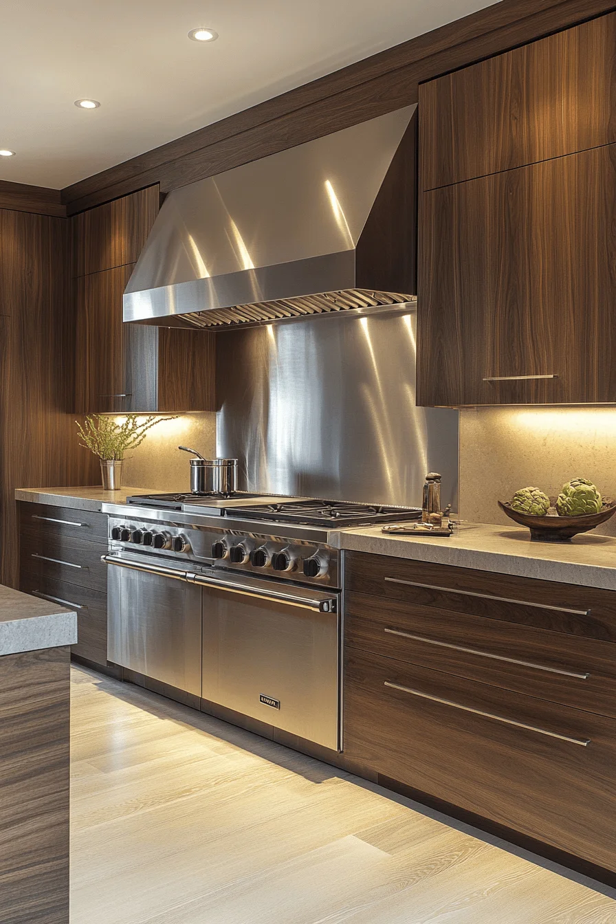 Dark Walnut Kitchen Cabinets