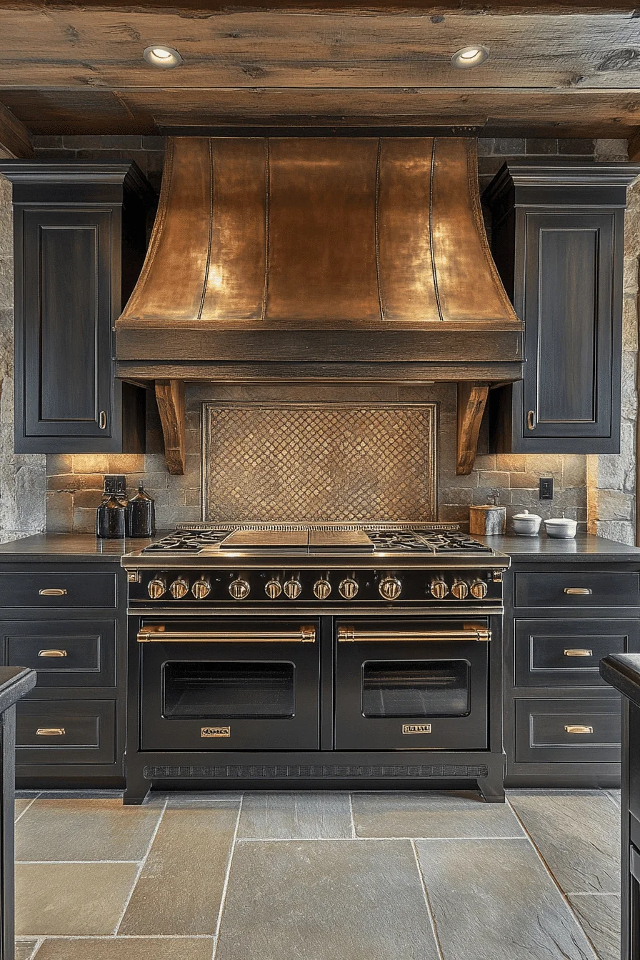 Dark Walnut Kitchen Cabinets
