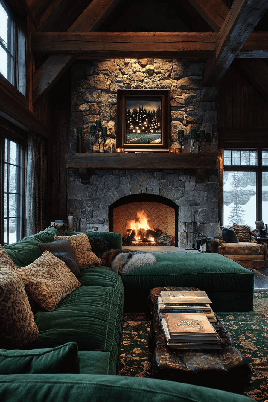 green couch living room ideas