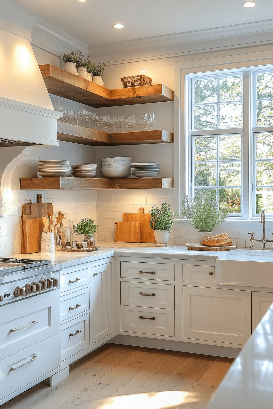 open kitchen corners