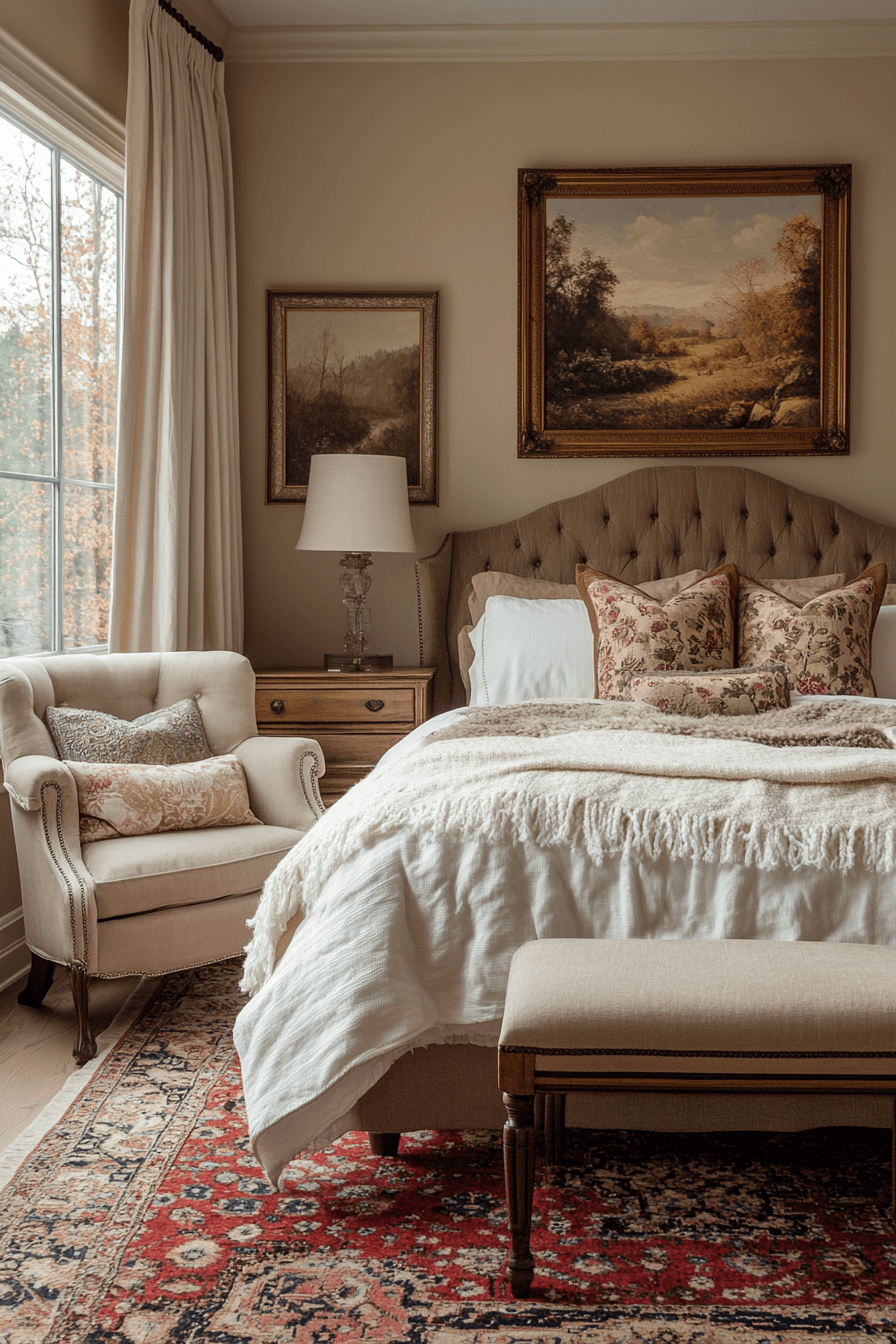 granny chic bedroom