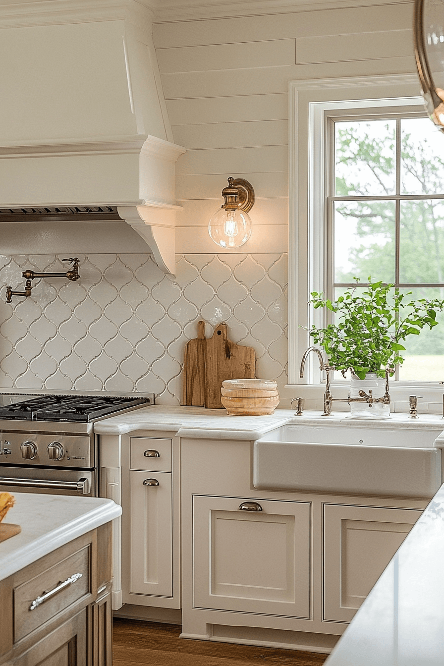 farmhouse kitchen backsplash
