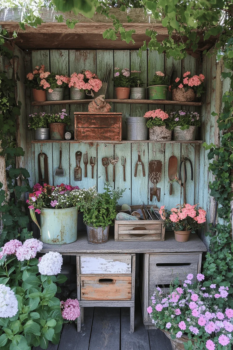 vintage garden decor