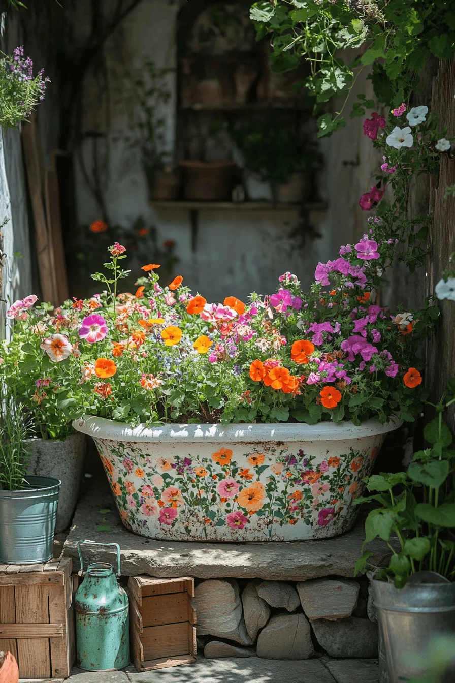 vintage garden decor