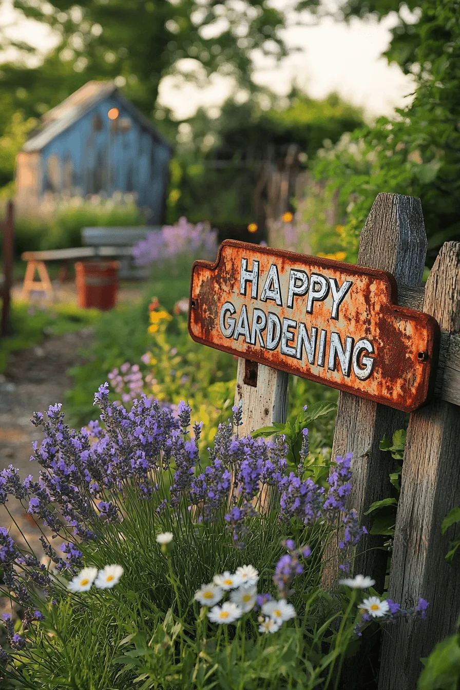 vintage garden decor