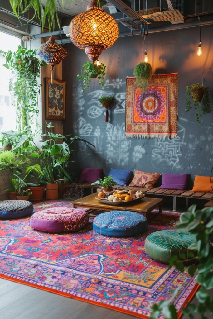Boho Floor Cushion Lounge