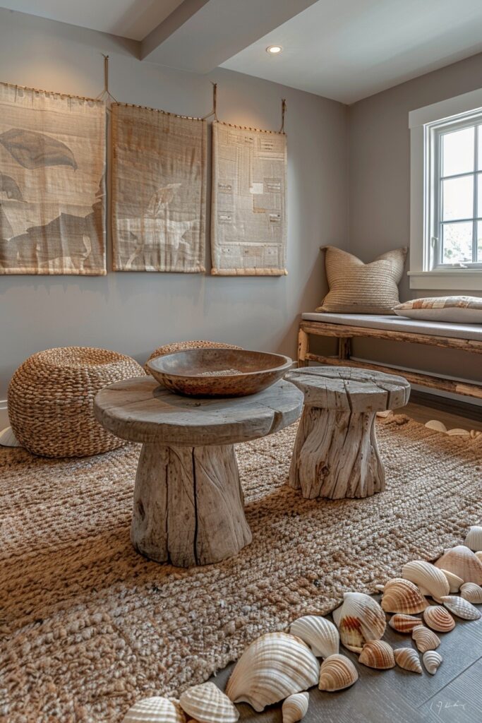 Earthy Stones and Shells