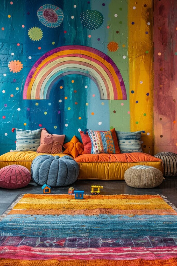 Boho Rainbow Mural