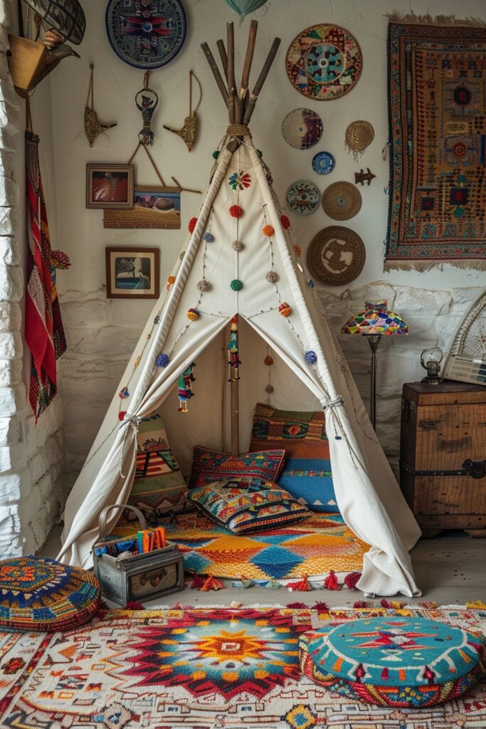 Nomadic Tipi with Global Textiles