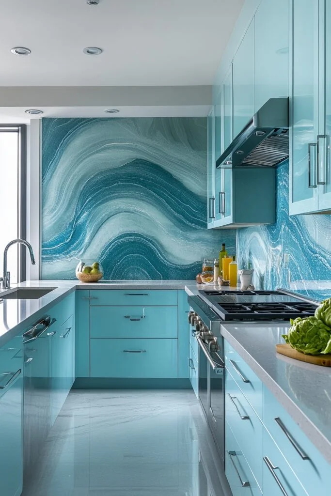 Wave-Inspired Coastal Boho Kitchen