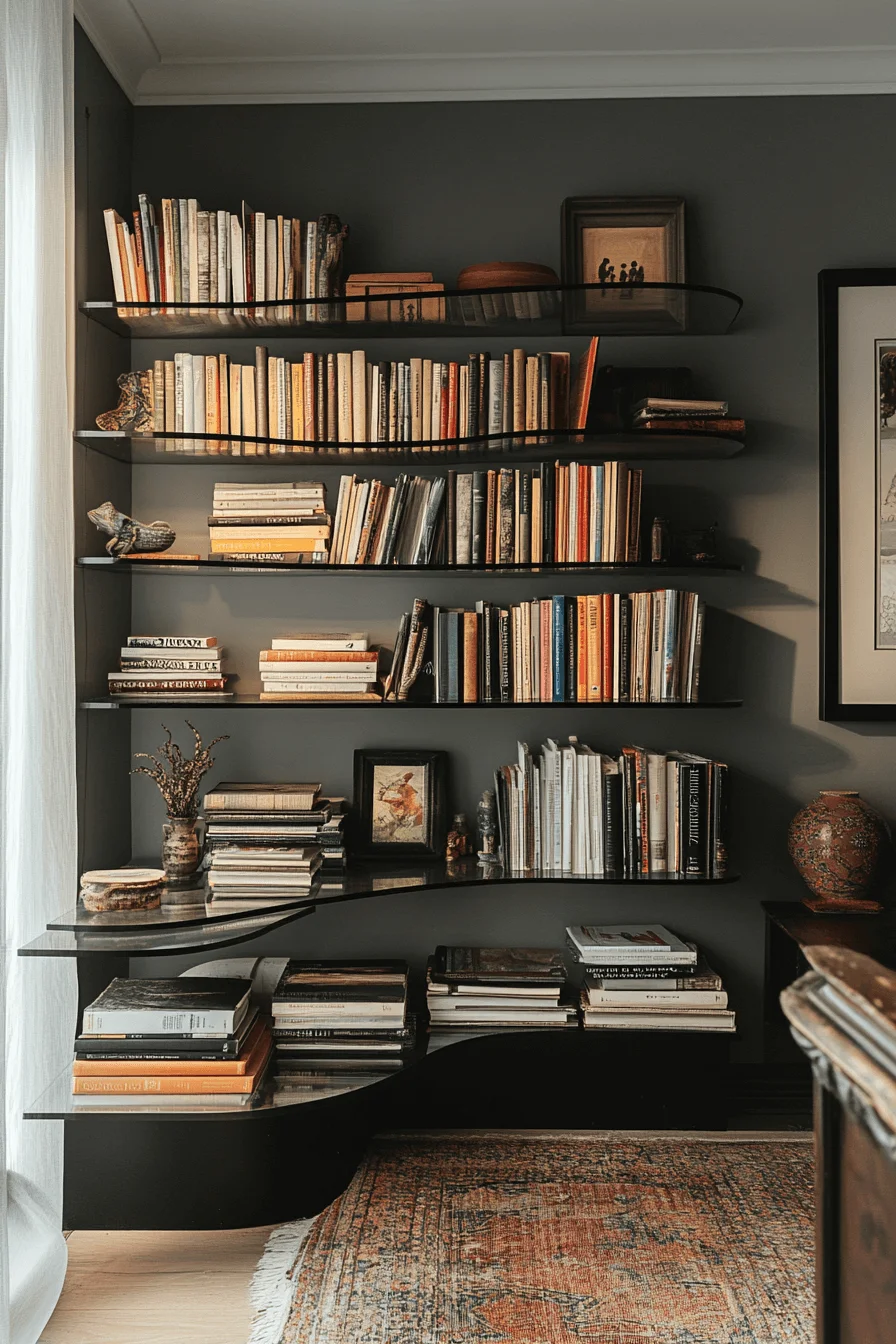 abstract bookshelf inspiration