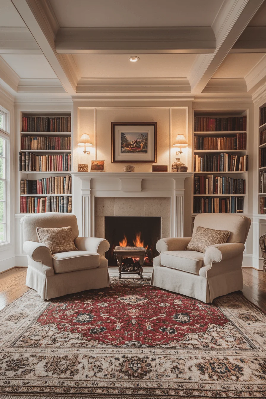 symmetrical bookshelf inspiration