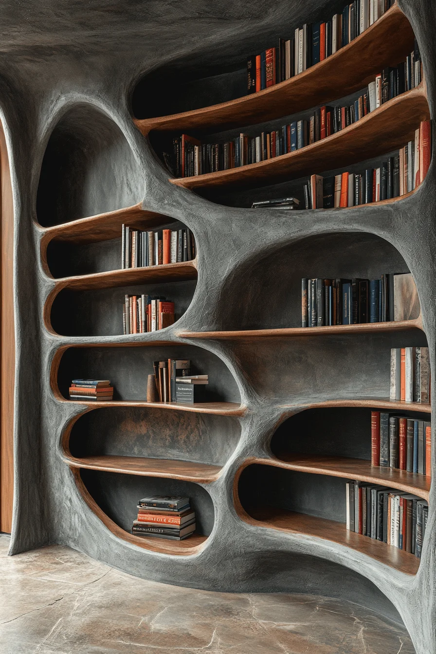sculptural bookshelf inspiration