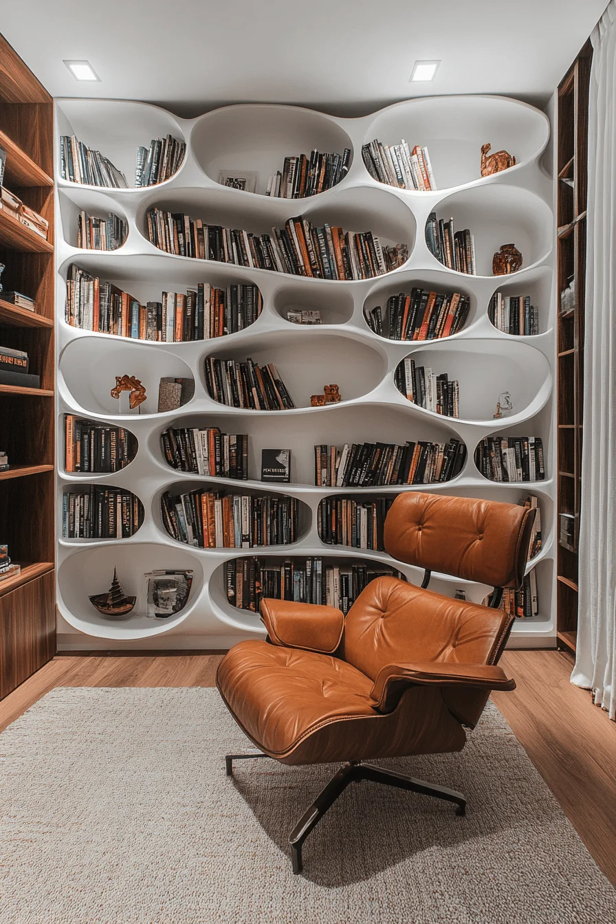 asymmetrical bookshelf inspiration