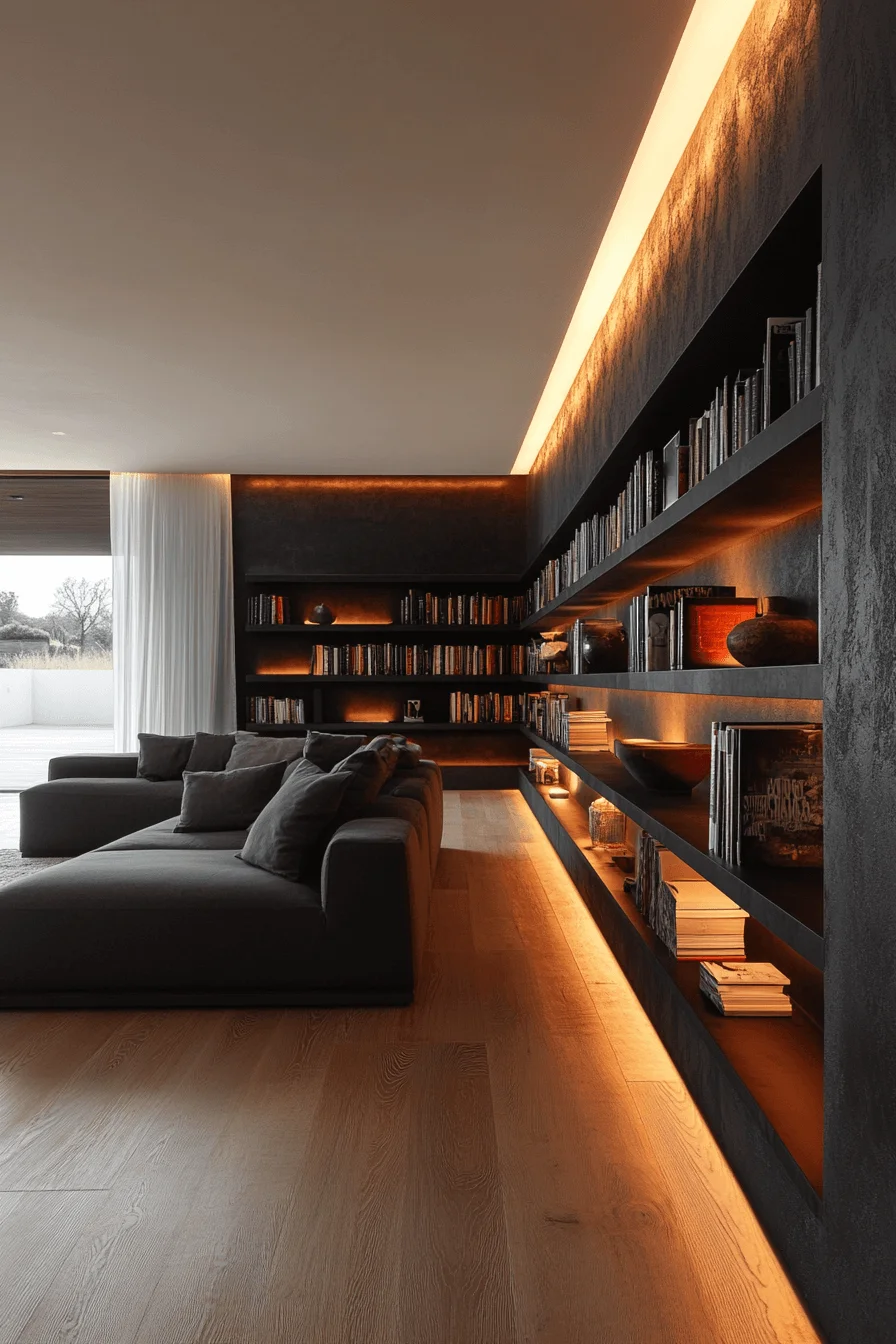 streamlined bookshelf inspiration