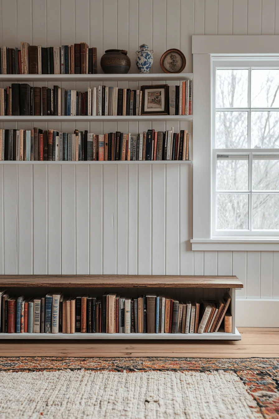 horizontal bookshelf inspiration