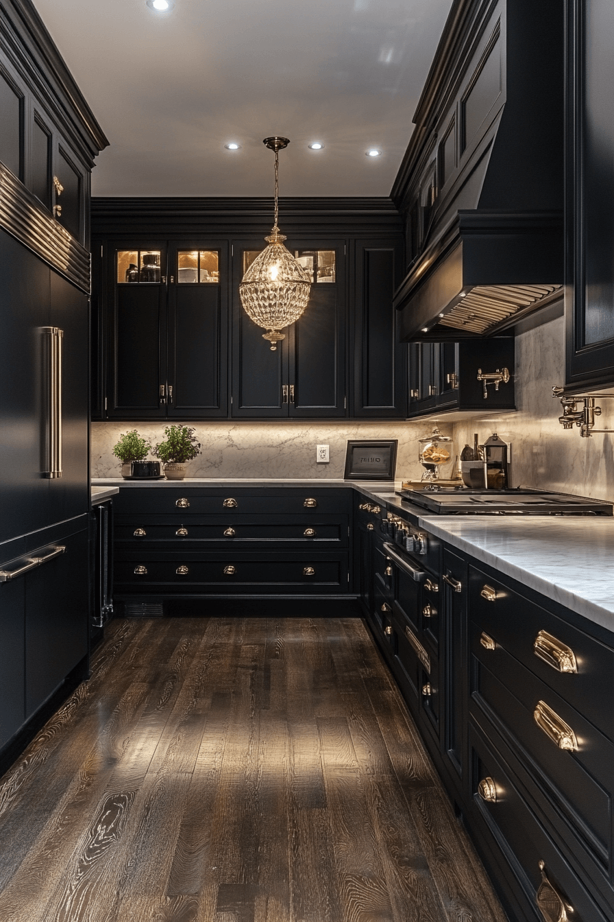 charcoal kitchen cabinets