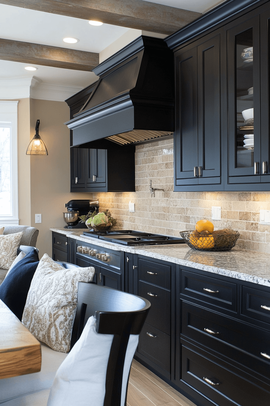 charcoal kitchen cabinets