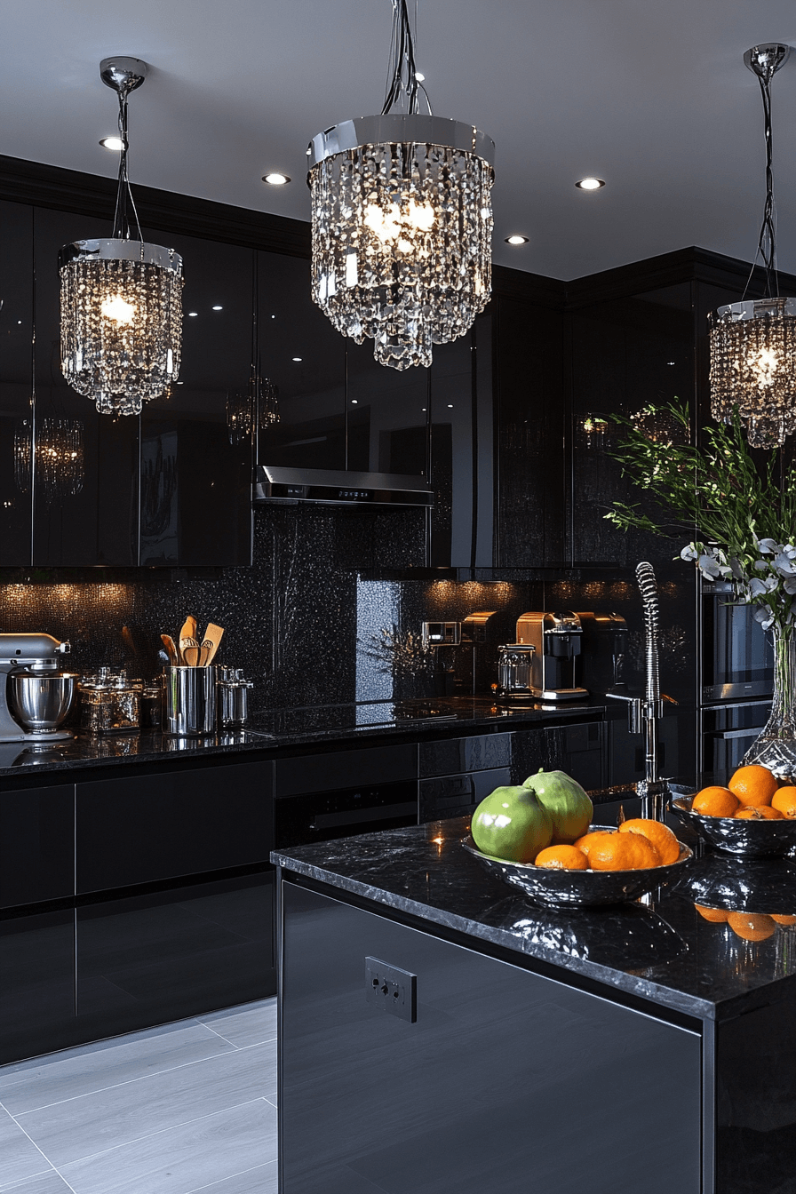 charcoal kitchen cabinets