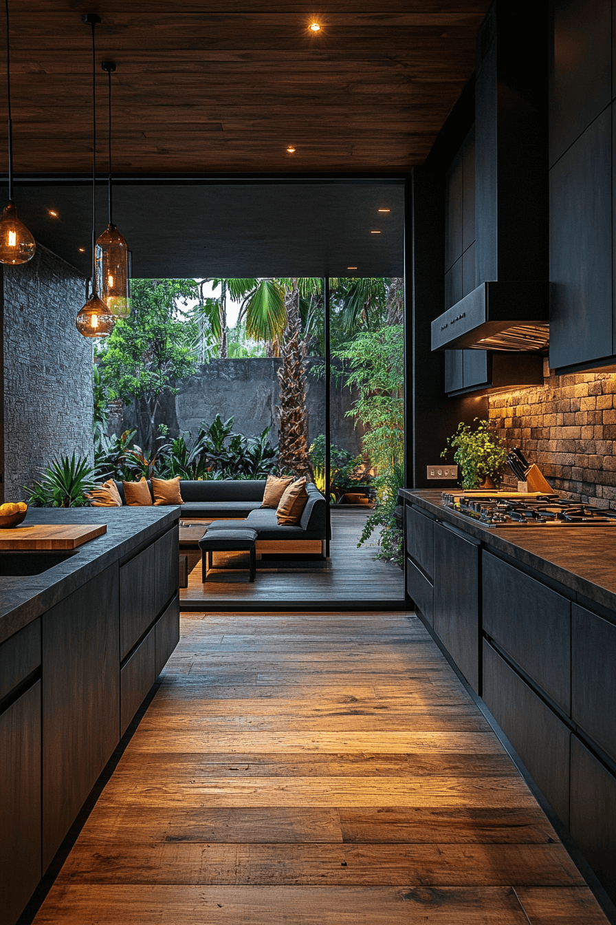 charcoal kitchen cabinets